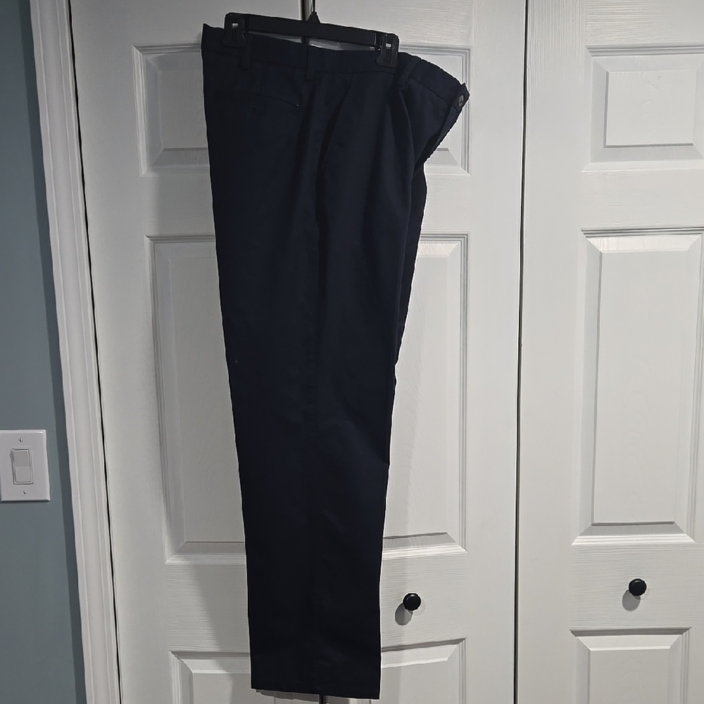 St. John's Bay Dark Navy Dress Pants Classic Straight-Leg. Waist 38. Length 34